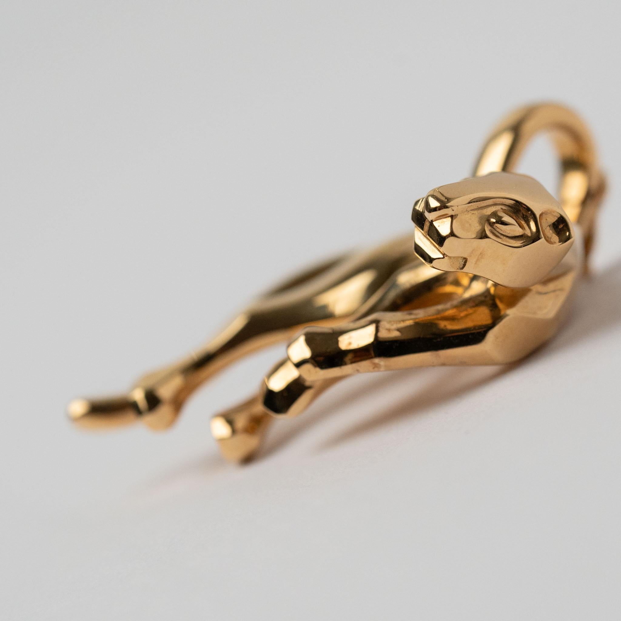 Cartier Panthere de Cartier Pendant 18k YG 2002 in vendita 1
