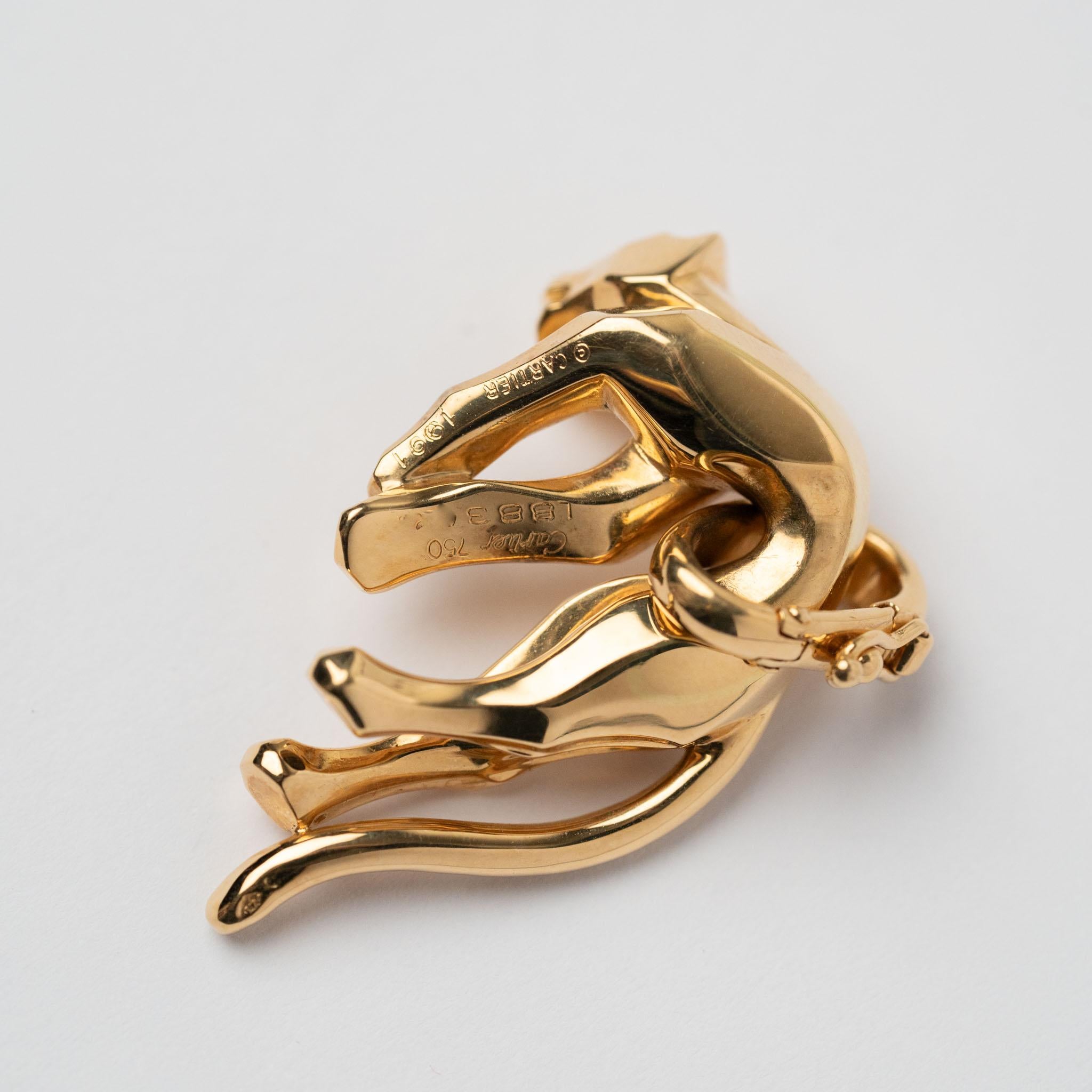 Cartier Panthere de Cartier Pendant 18k YG 2002 in vendita 3