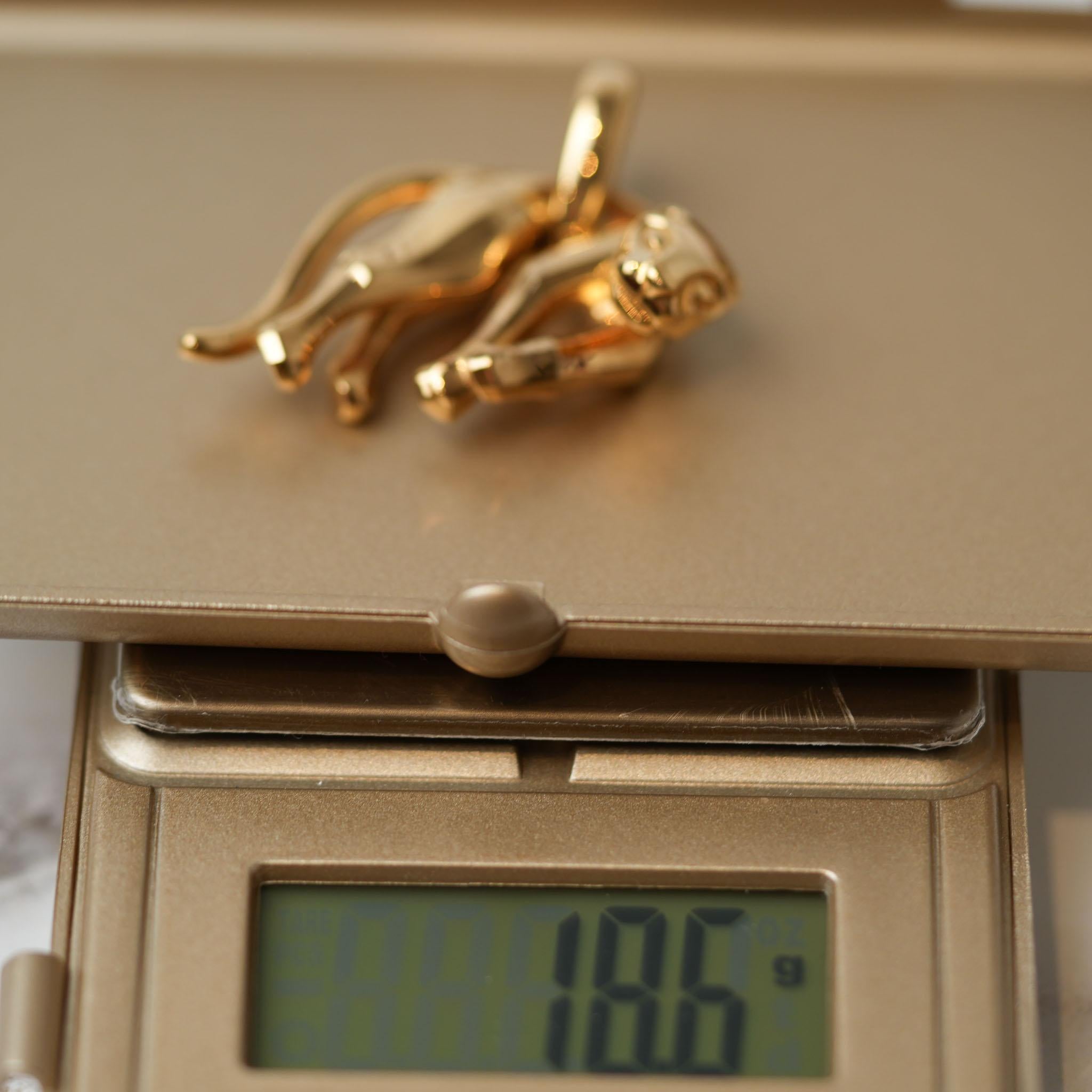 Cartier Panthere de Cartier Pendant 18k YG 2002 in vendita 4