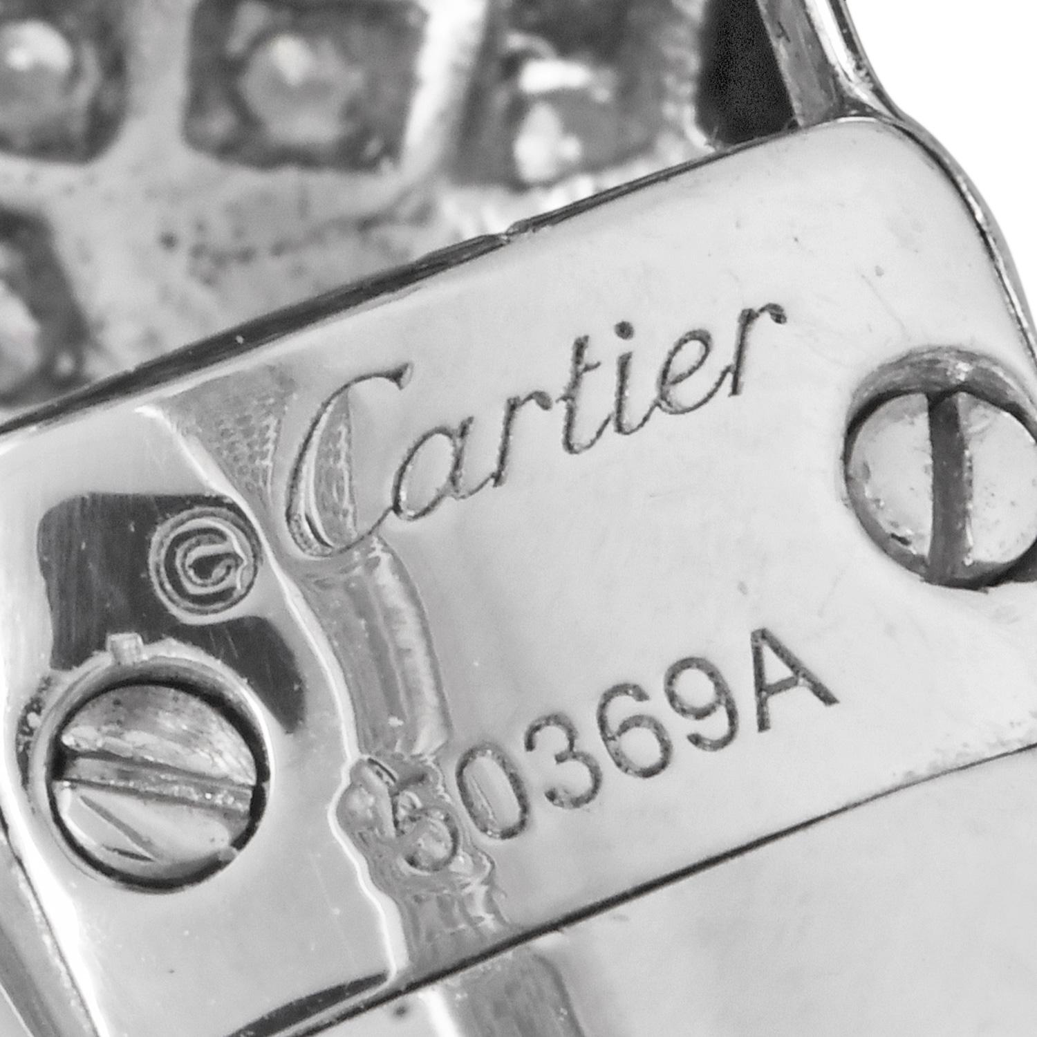 CARTIER Panthère de Cartier Platinum Diamond Emerald Onyx Bracelet en vente 4
