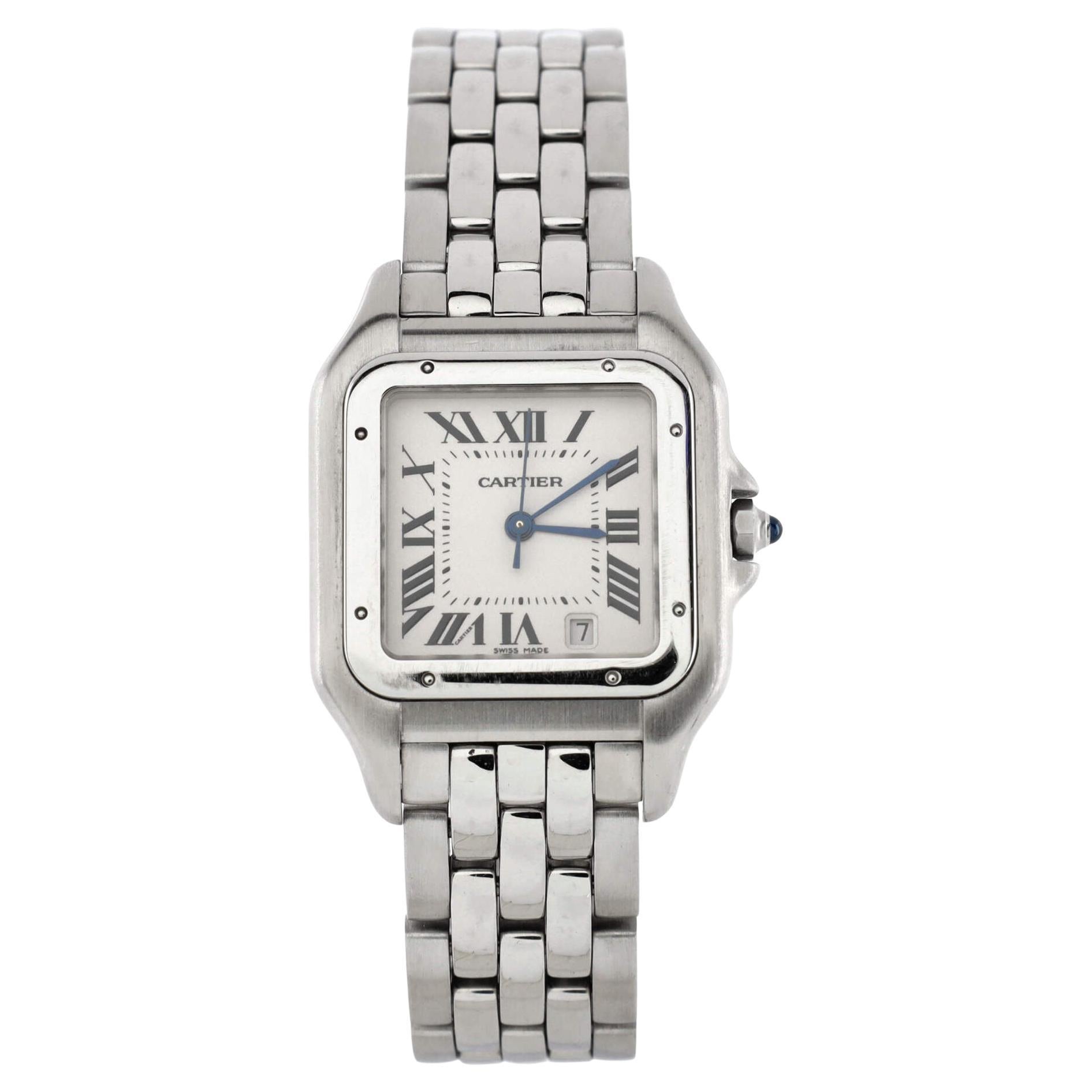 Cartier Panthere de Cartier Quartz Watch Stainless Steel 27 For Sale at
