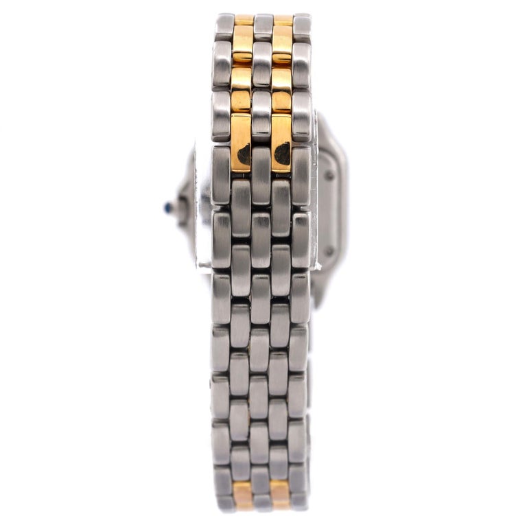 PANTHERE DE CARTIE 22MM QUARTZ GOLD STEEL WHITE DIAL BEST VERSION
