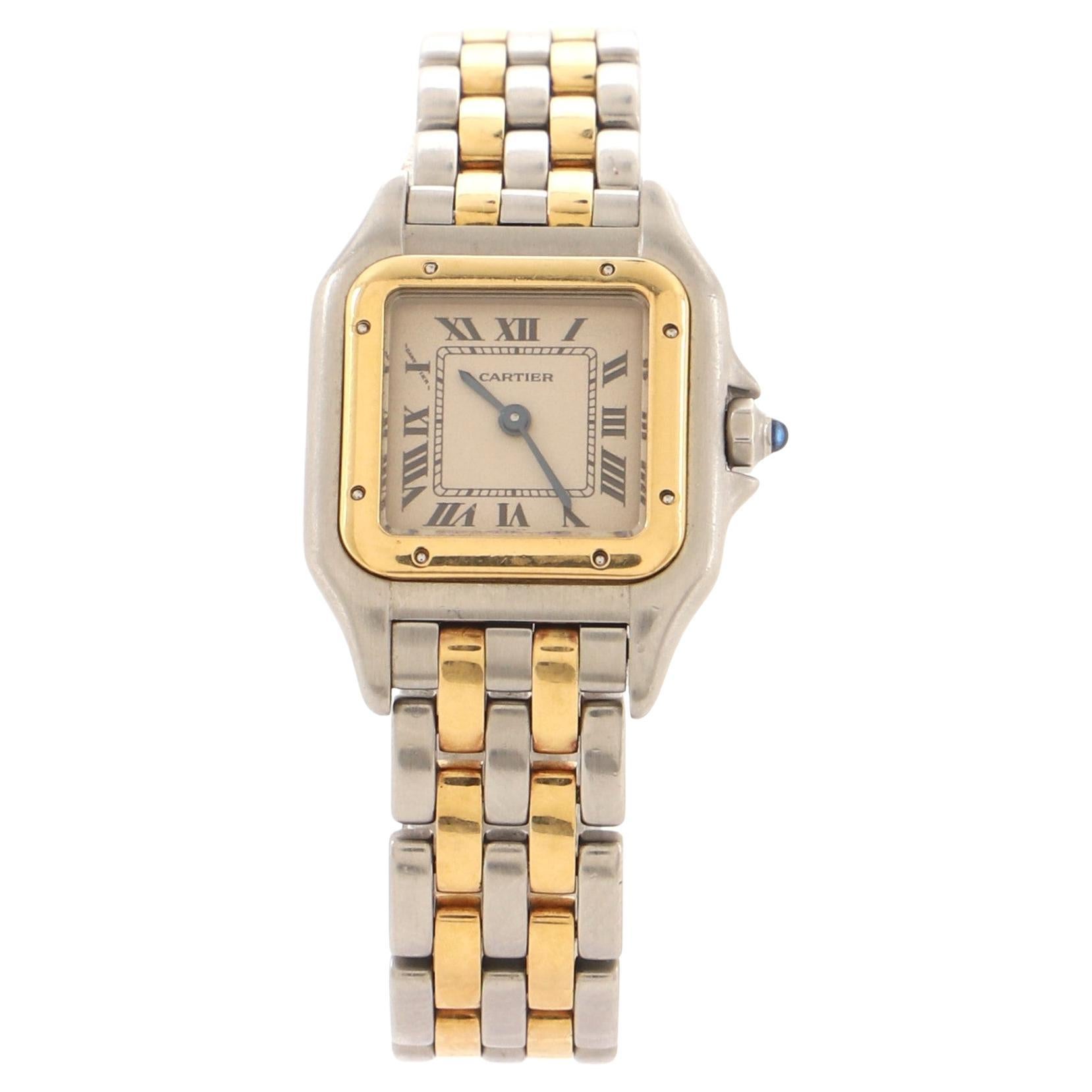 Cartier Panthere de Cartier Quartz Watch Stainless Steel and Yellow Gold 22