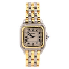 Cartier Panthere De Cartier Quartz Watch Stainless Steel and Yellow Gold