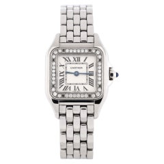 Cartier Panthere de Cartier Quartz Watch Stainless Steel with Diamond Bezel 22