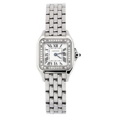 Cartier Panthere de Cartier Quartz Watch Stainless Steel with Diamond Bezel 22