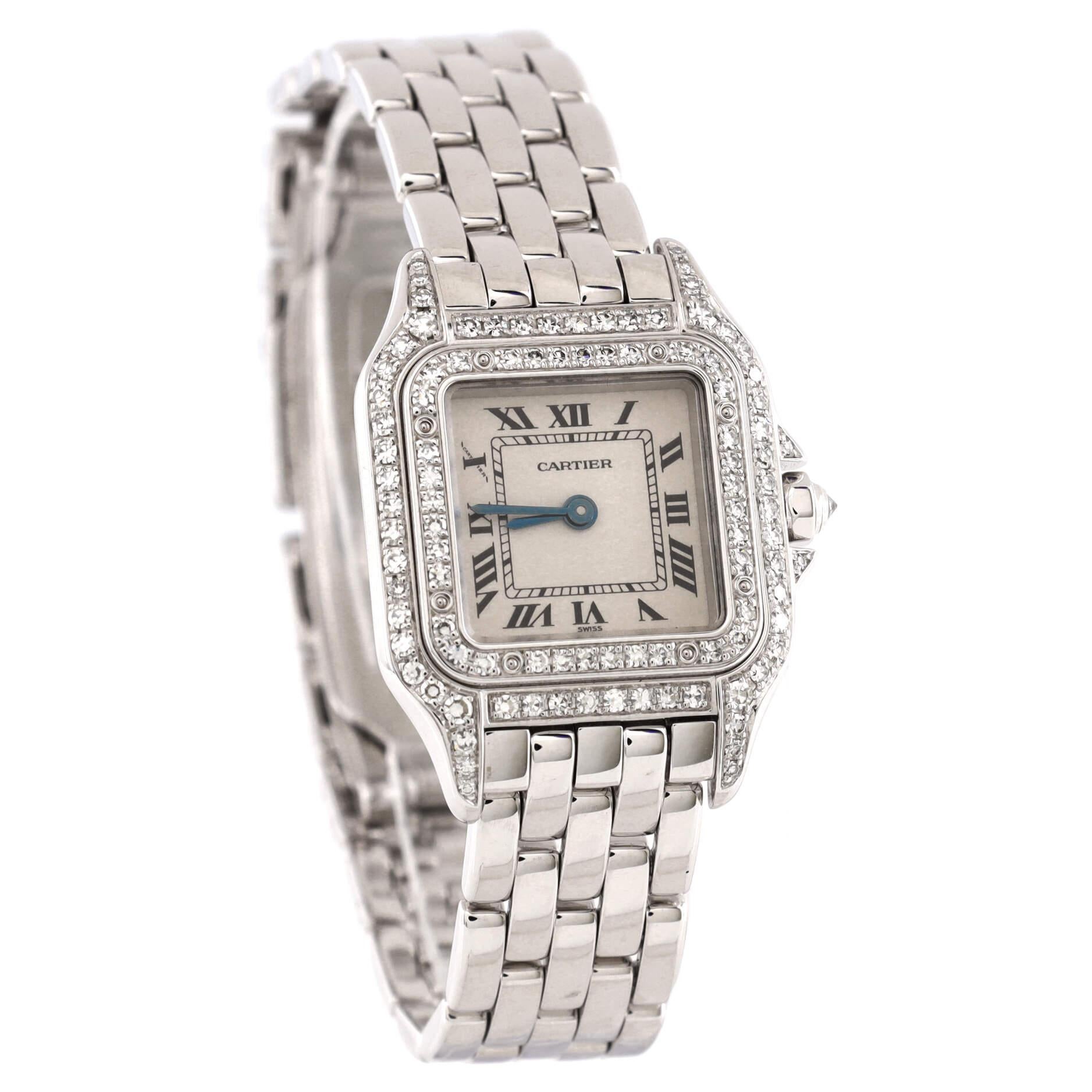 Condition: Excellent. Minor wear throughout case and bracelet.
Accessories: Service Pouch
Measurements: Case Size/Width: 22mm, Watch Height: 6mm, Band Width: 12mm, Wrist circumference: 5.5