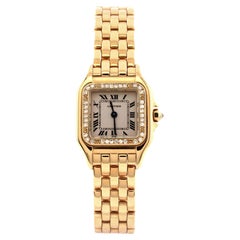 Cartier Panthere de Cartier Quartz Watch Yellow Gold with Diamond Bezel 2