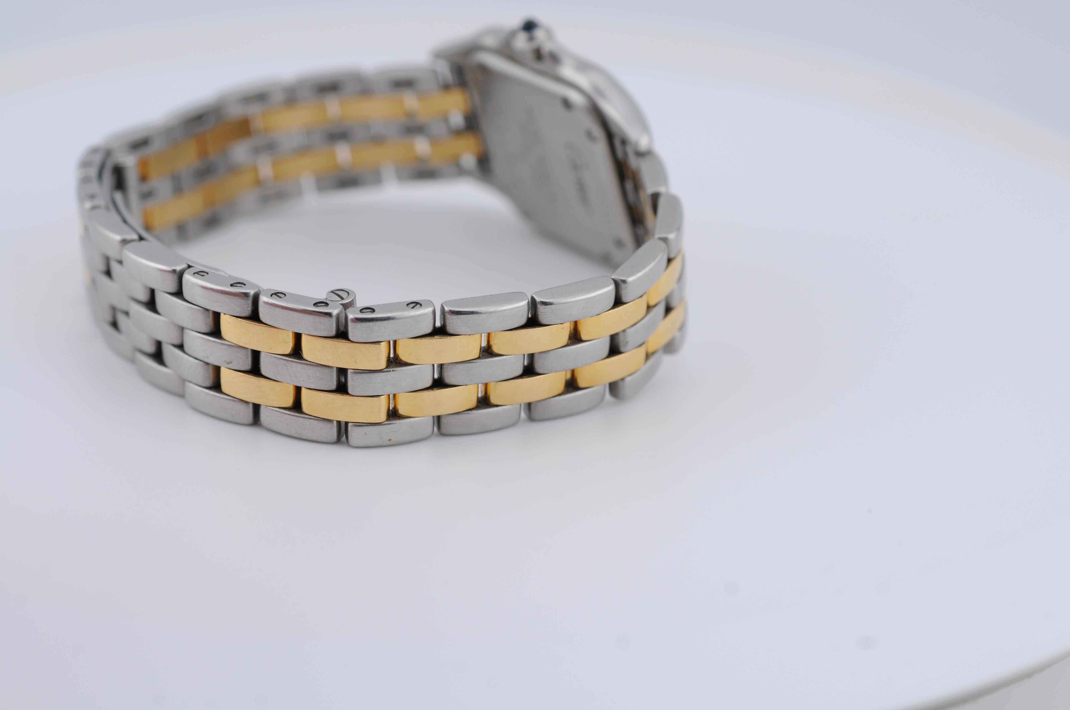 Cartier Panthère de Cartier Ref. 1120 Stahl & Gold, Box & Papiere im Angebot 5