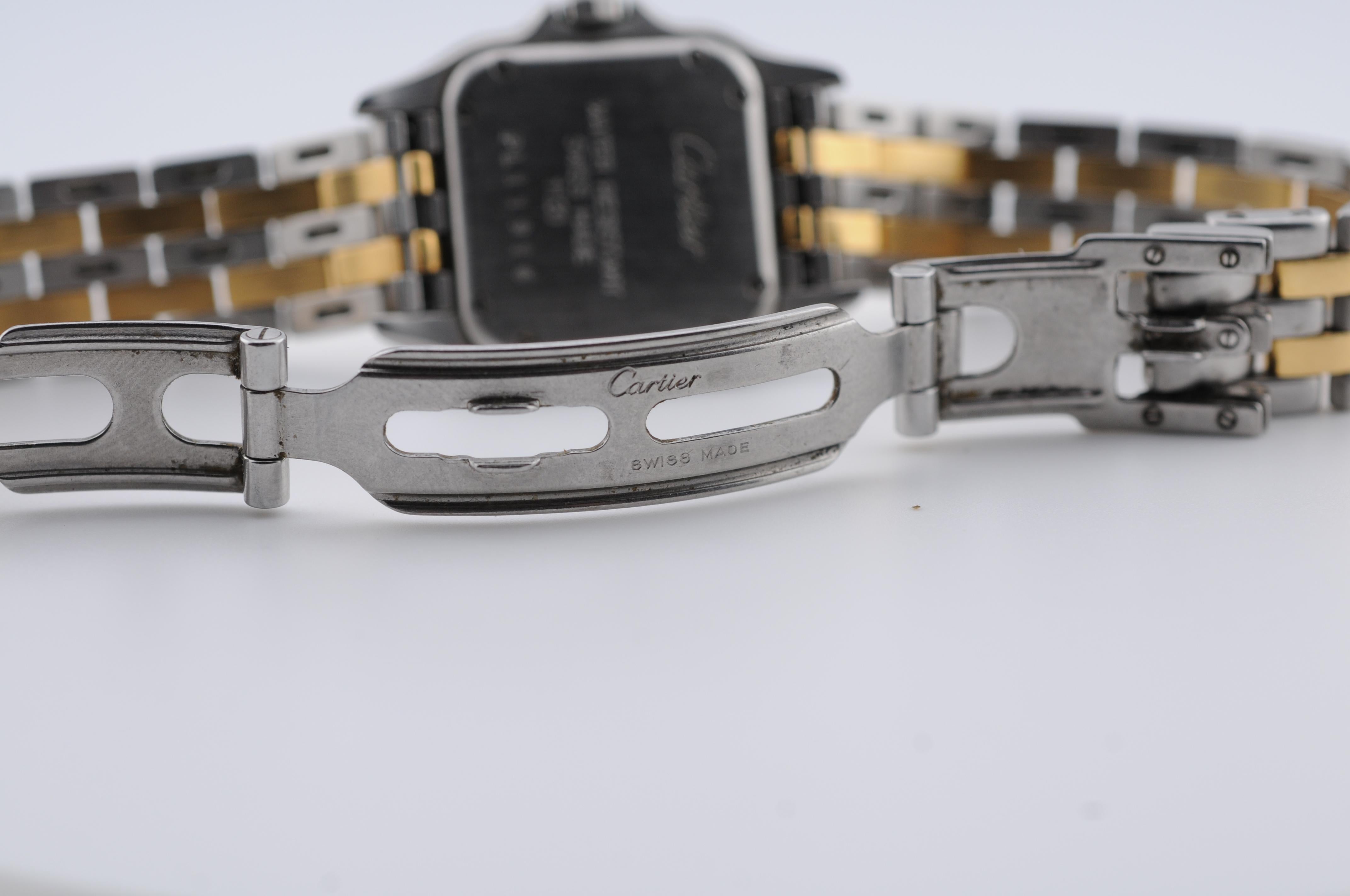 Cartier Panthère de Cartier Ref. 1120 Stahl & Gold, Box & Papiere im Angebot 7