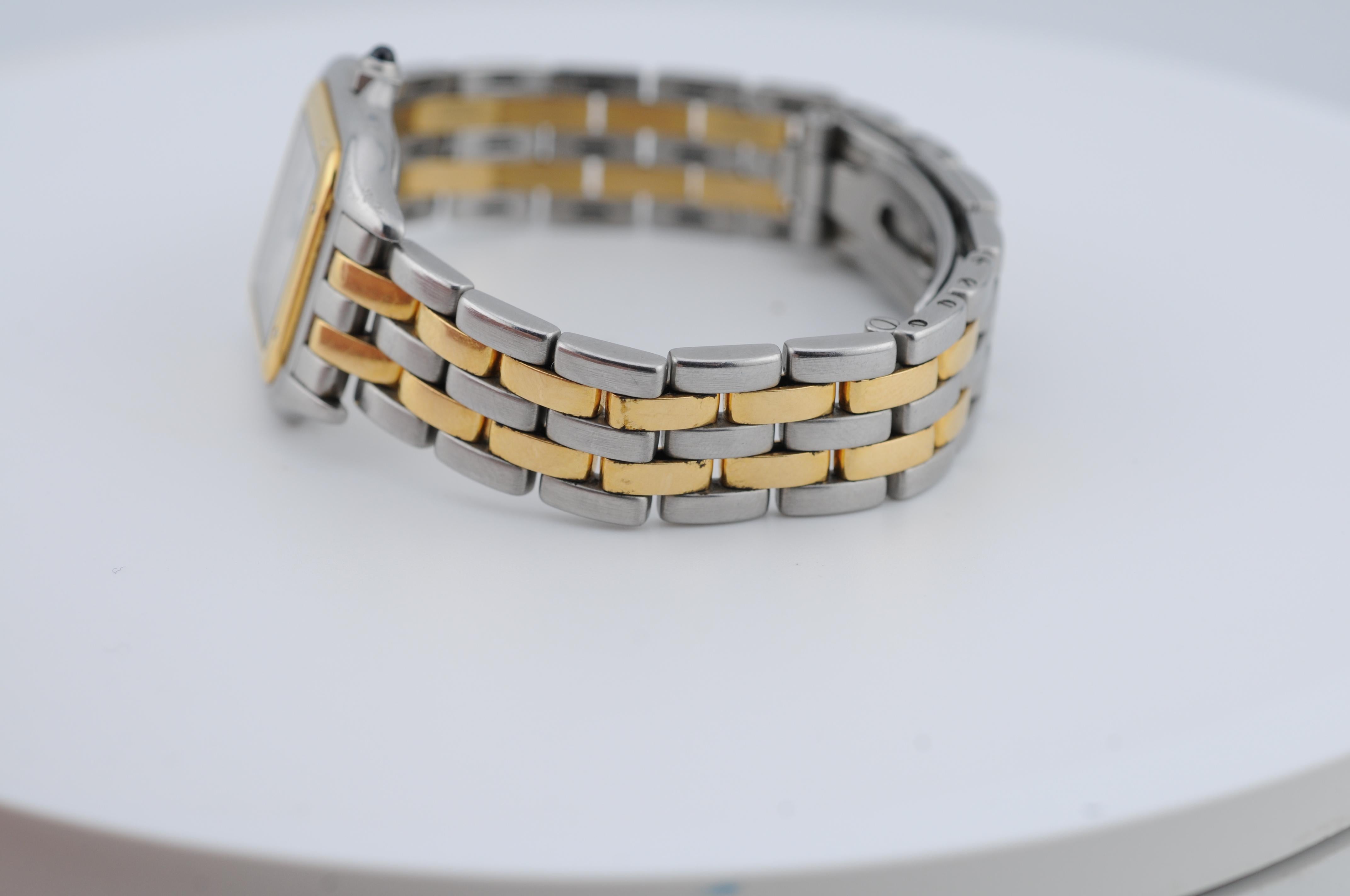 Cartier Panthère de Cartier Ref. 1120 Stahl & Gold, Box & Papiere im Angebot 2