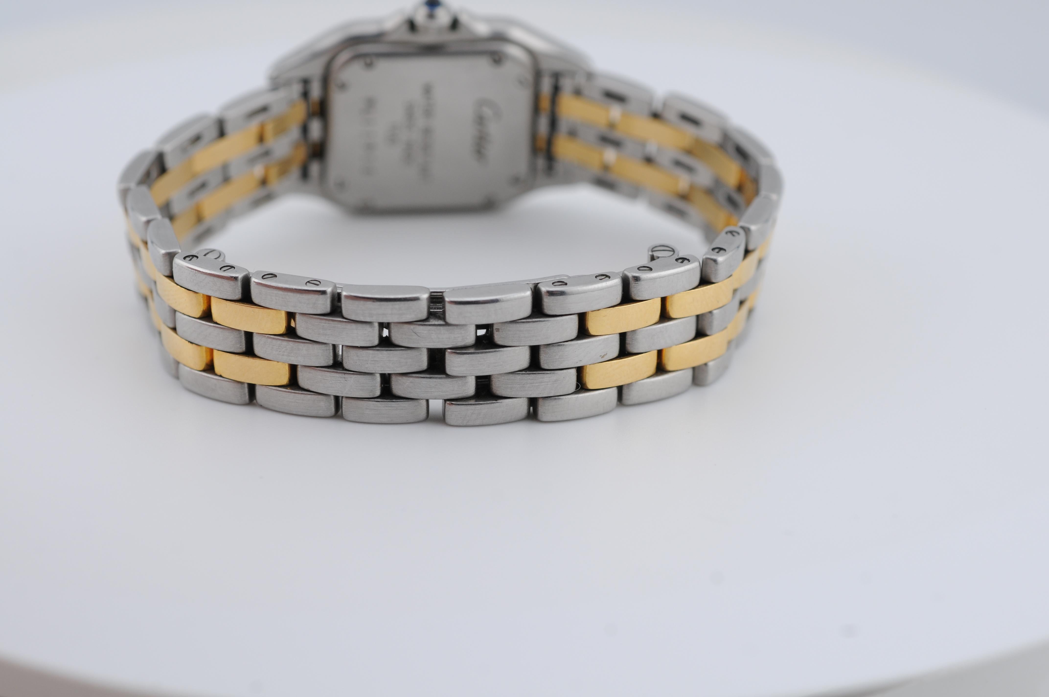 Cartier Panthère de Cartier Ref. 1120 Stahl & Gold, Box & Papiere im Angebot 4