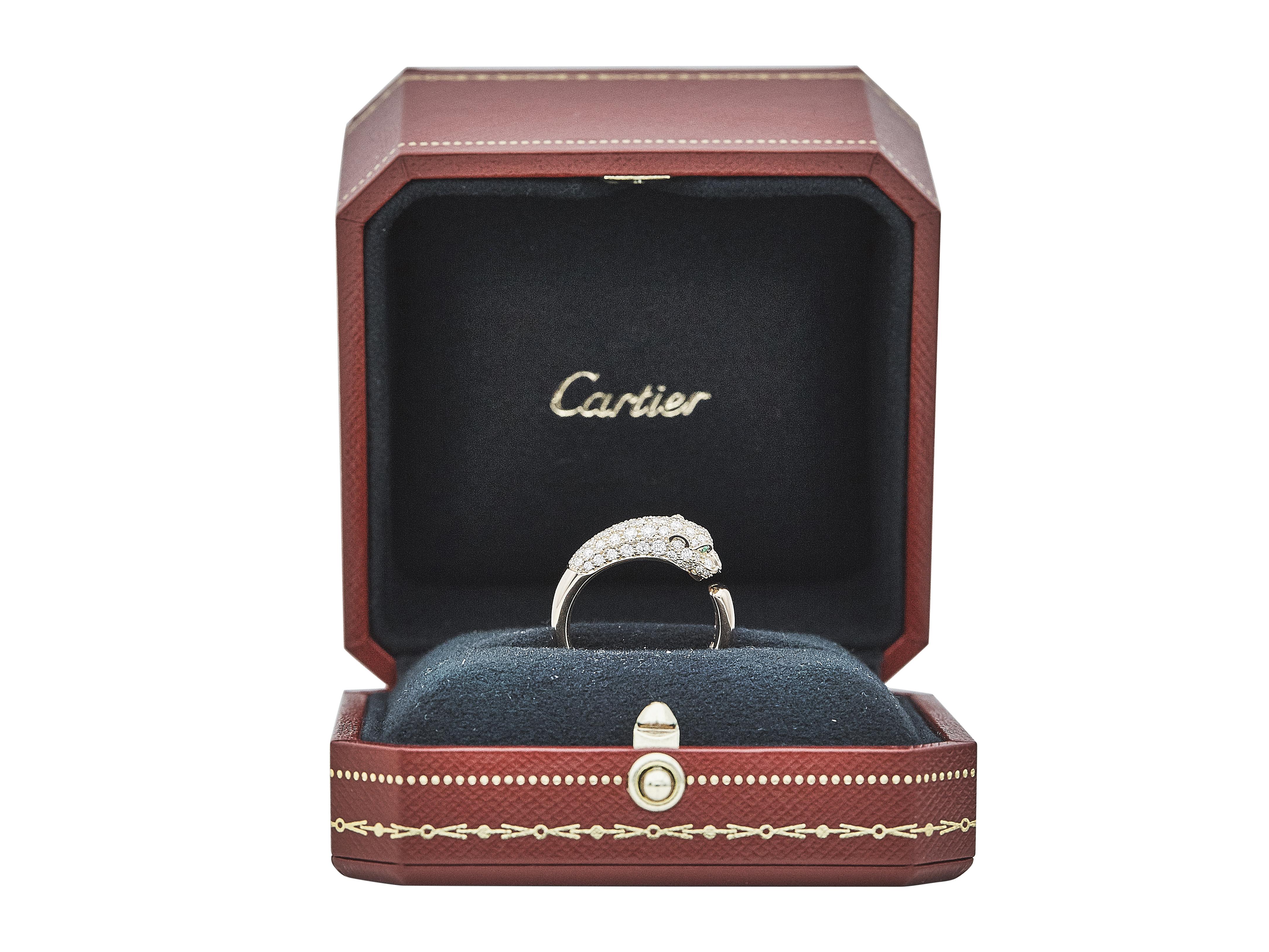 Cartier Panthère de Cartier Ring 18K Rose Gold Diamant Größe 54 für Damen oder Herren im Angebot