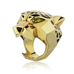 Cartier Panthere de Cartier Ring 18K Yellow Gold Size 53 US 6.5
