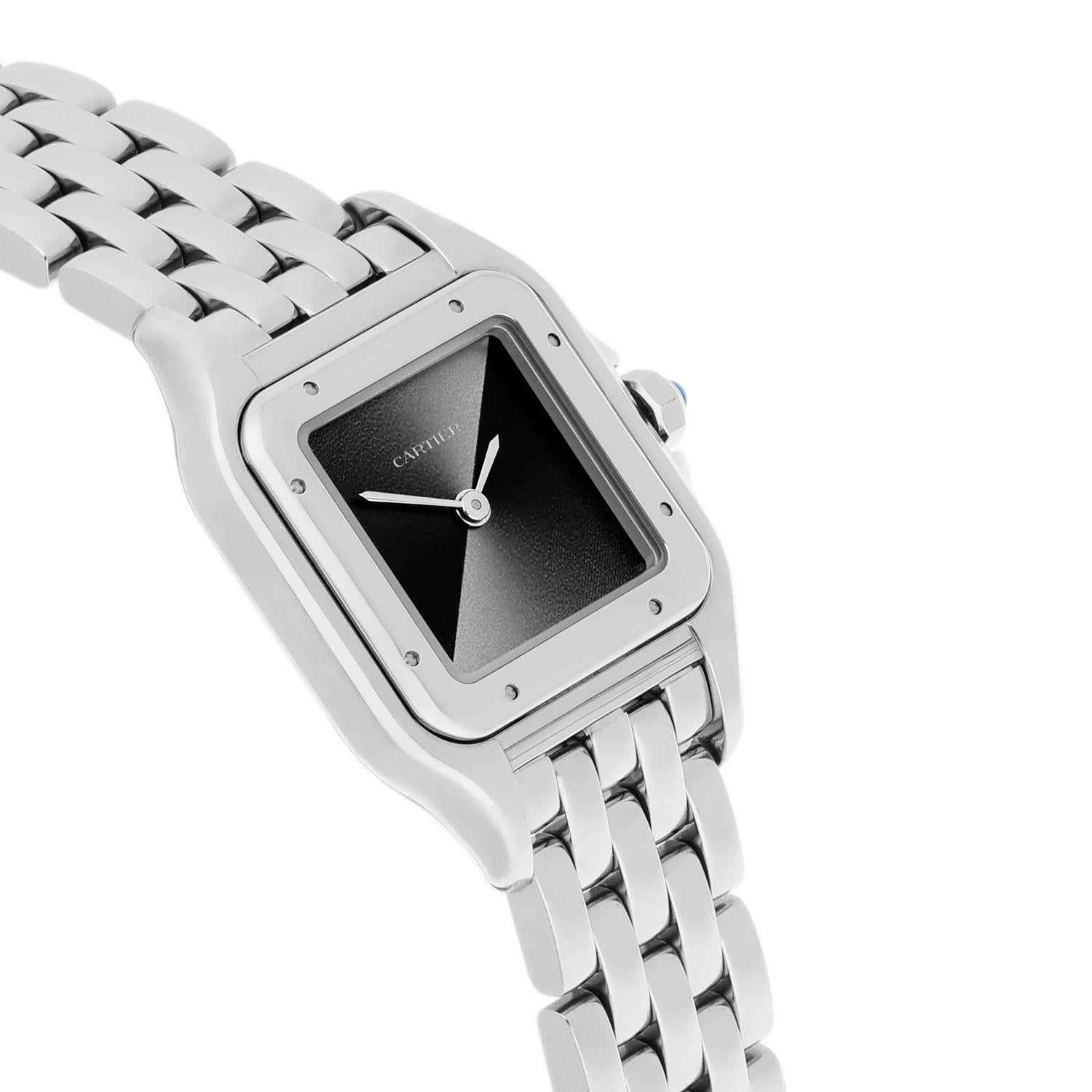 Women's Cartier Panthère De Cartier Small Gray Dial Steel Watch WSPN0010 2022 For Sale