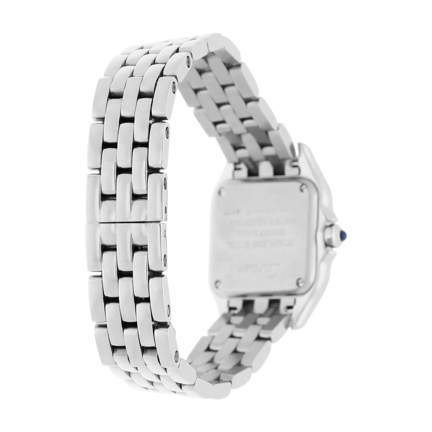 Cartier Panthère De Cartier Small Gray Dial Steel Watch WSPN0010 2022 For Sale 2