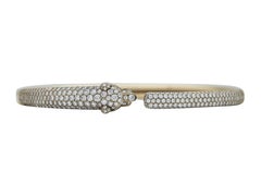 Cartier Panthère de Cartier Small Model Half-Paved 18K Yellow Gold Bracelet