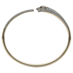 Cartier Panthère de Cartier Small Model Half-Paved 18K Yellow Gold Bracelet