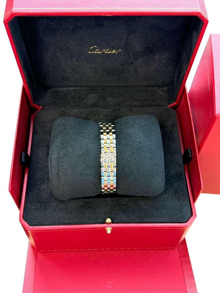Cartier Panthère De Cartier Small Steel/Yellow Gold Silver Dial Watch W2PN0018 For Sale 8
