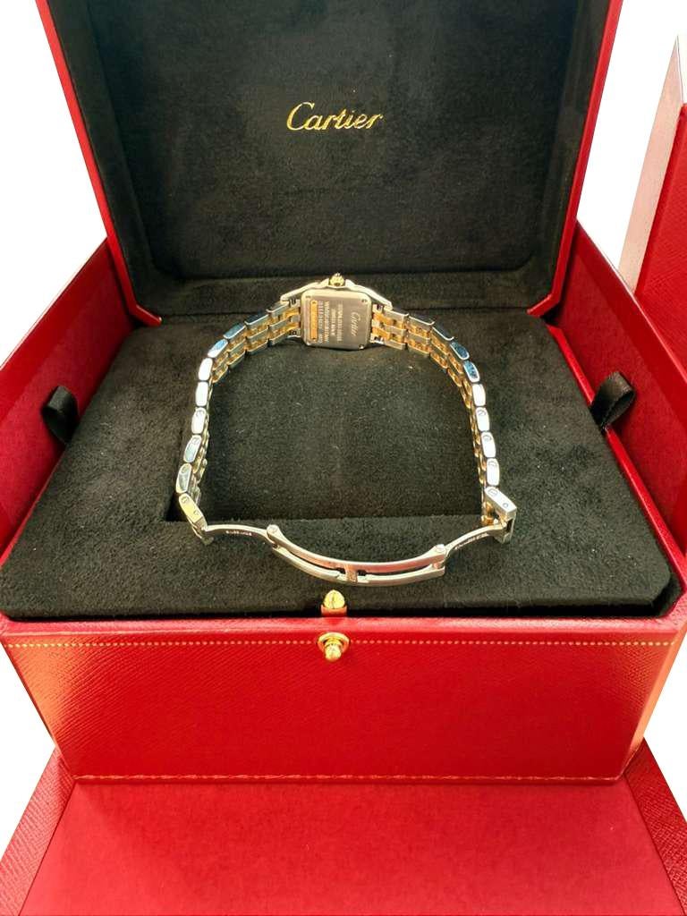 Cartier Panthère De Cartier Small Steel/Yellow Gold Silver Dial Watch W2PN0018 For Sale 9