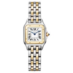 Cartier Panthère De Cartier Small Steel/Yellow Gold Silver Dial Watch W2PN0018