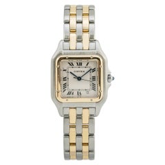 Retro Cartier Panthere de Cartier W25028B6, Ivory Dial, Certified and Warranty