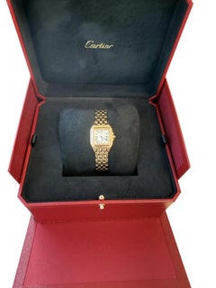 Cartier Panthere De Cartier White Dial Rose Gold Quartz Ladies Watch WGPN0040