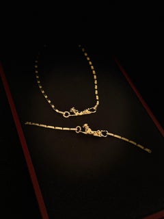 Cartier PANTHERE DE CARTIER Gelbgold Diamant-Armband Größe 17