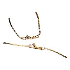 Cartier PANTHERE DE CARTIER Gelbgold Diamant-Armband Größe 17