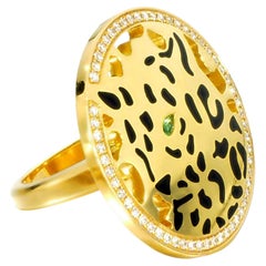 Cartier Panthere De Cartier Yellow Gold Diamond Ring