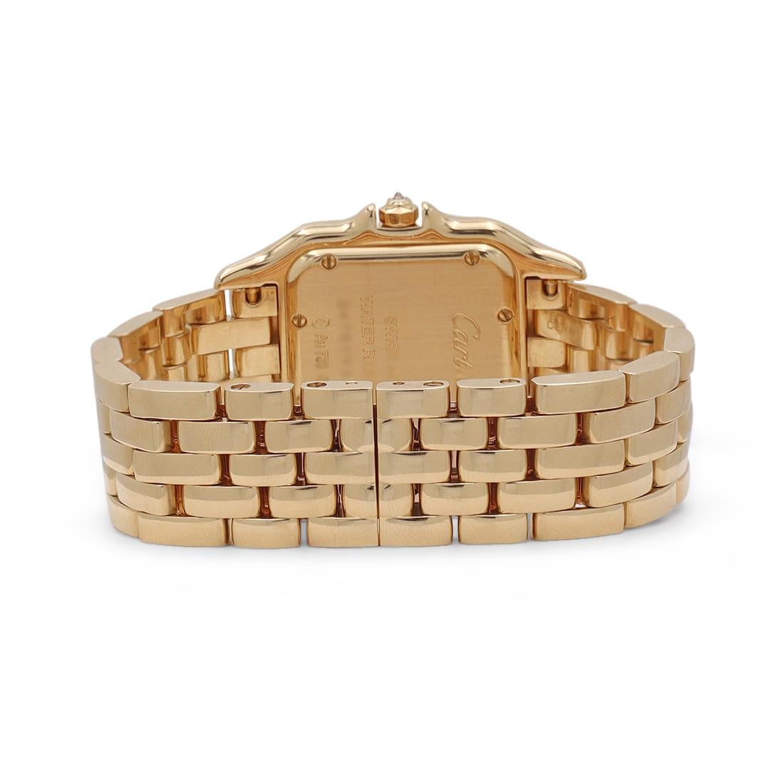 cartier panthere gold diamond watch