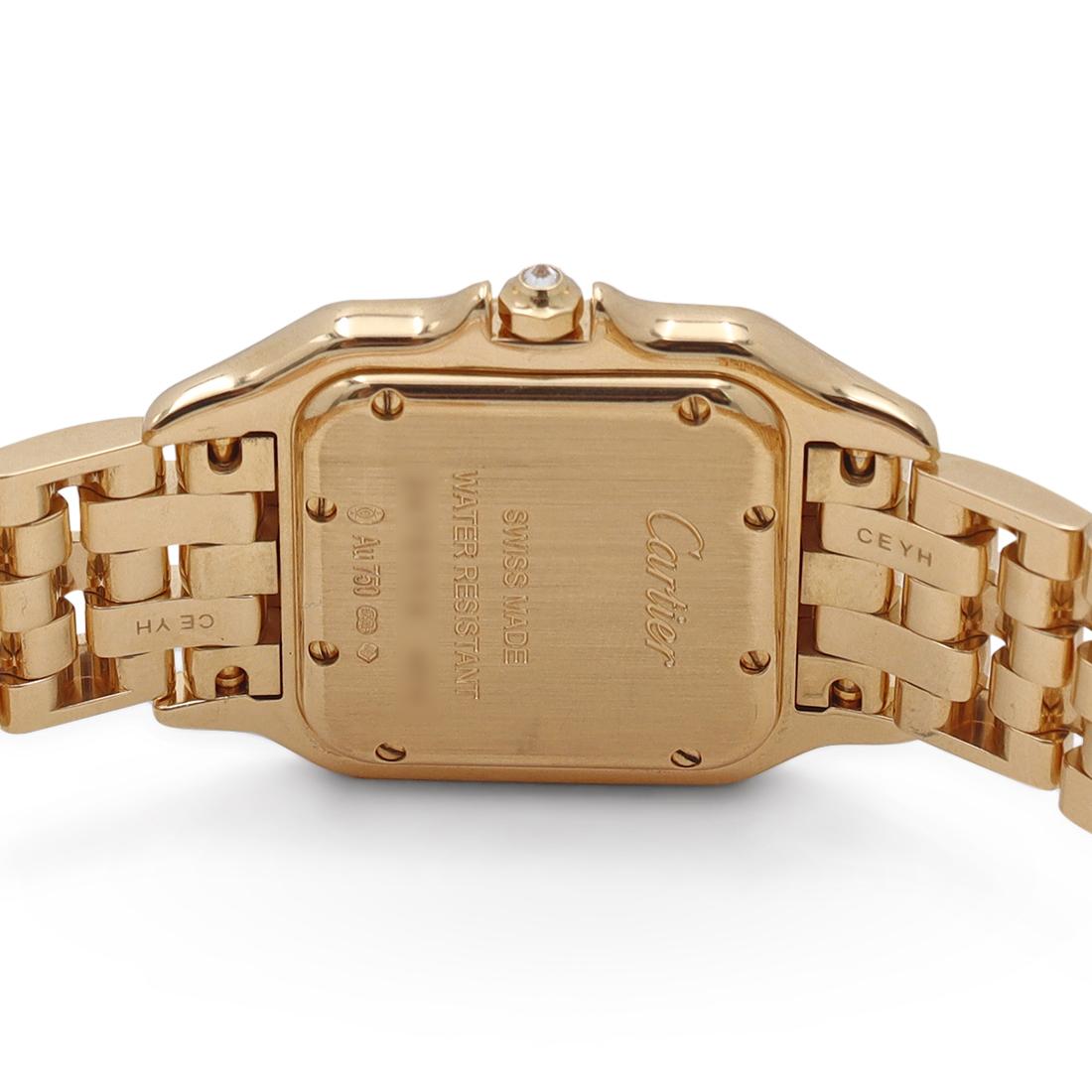 cartier panthere watch gold with diamonds