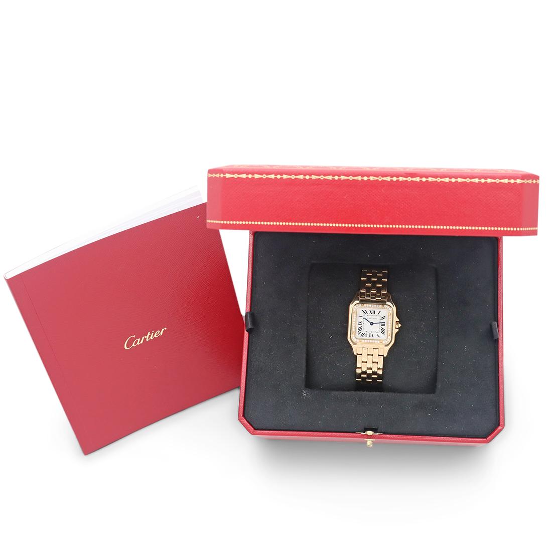 Women's or Men's Cartier Panthère de Cartier Yellow Gold Diamond Watch, Medium Model