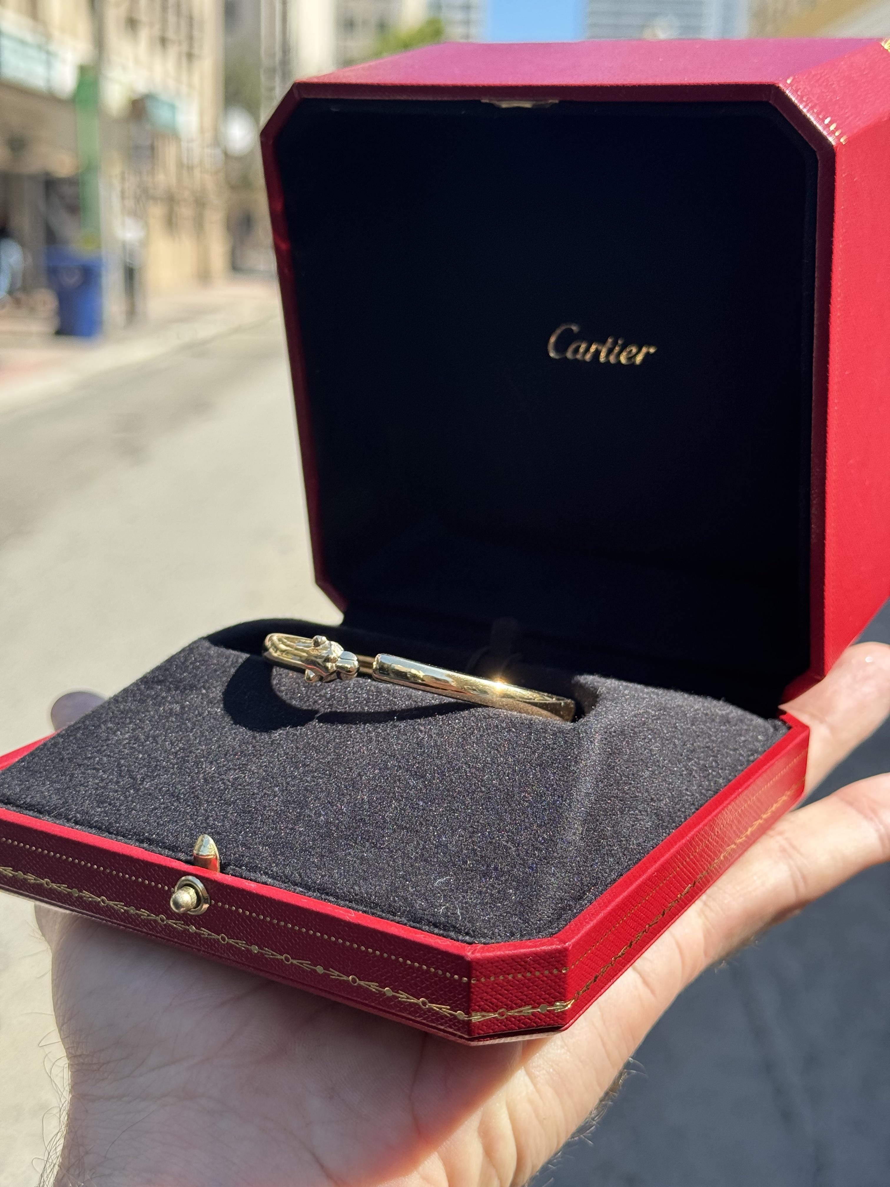 Women's or Men's Cartier Panthere De Cartier Yellow Gold Size 16