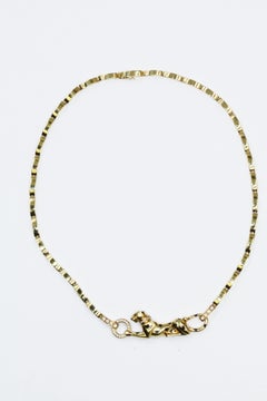 Cartier Panthere de Necklace Yellow Gold, Lacquer, Diamonds, Tsavorite Garnet