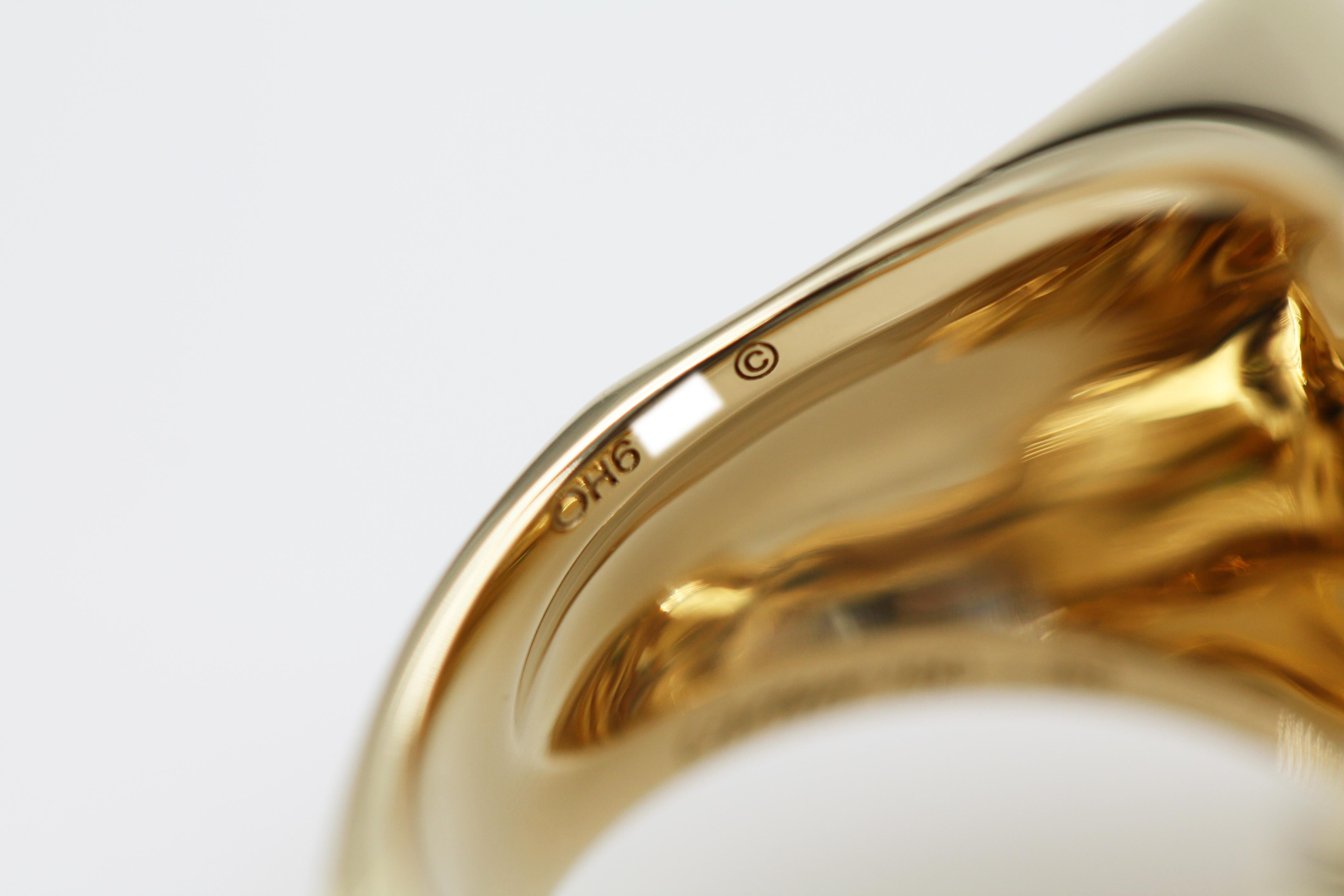 Cartier Panthère de Ring 18 Karat Yellow Gold, Lacquer, Tsavorite Garnet, Onyx For Sale 2