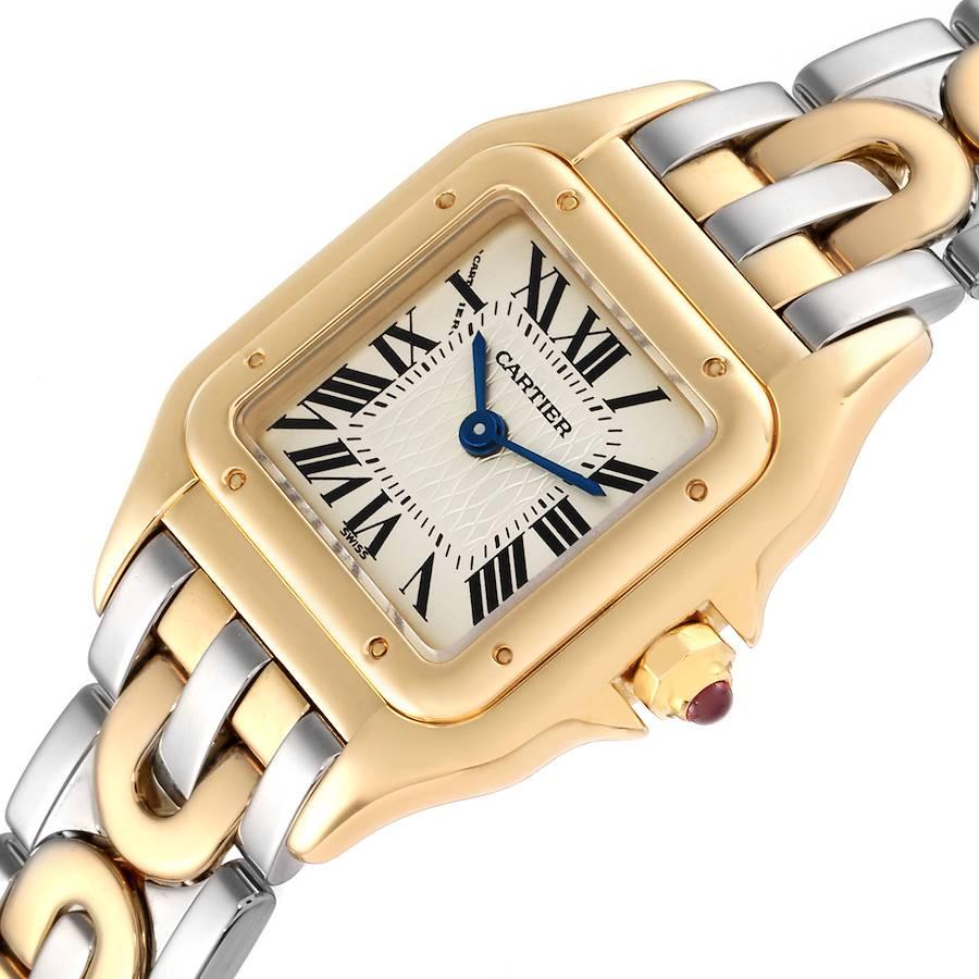 Cartier Panthere Deco 1847 150 Anniversary LE Steel Yellow Gold Watch W25046S1 In Excellent Condition In Atlanta, GA