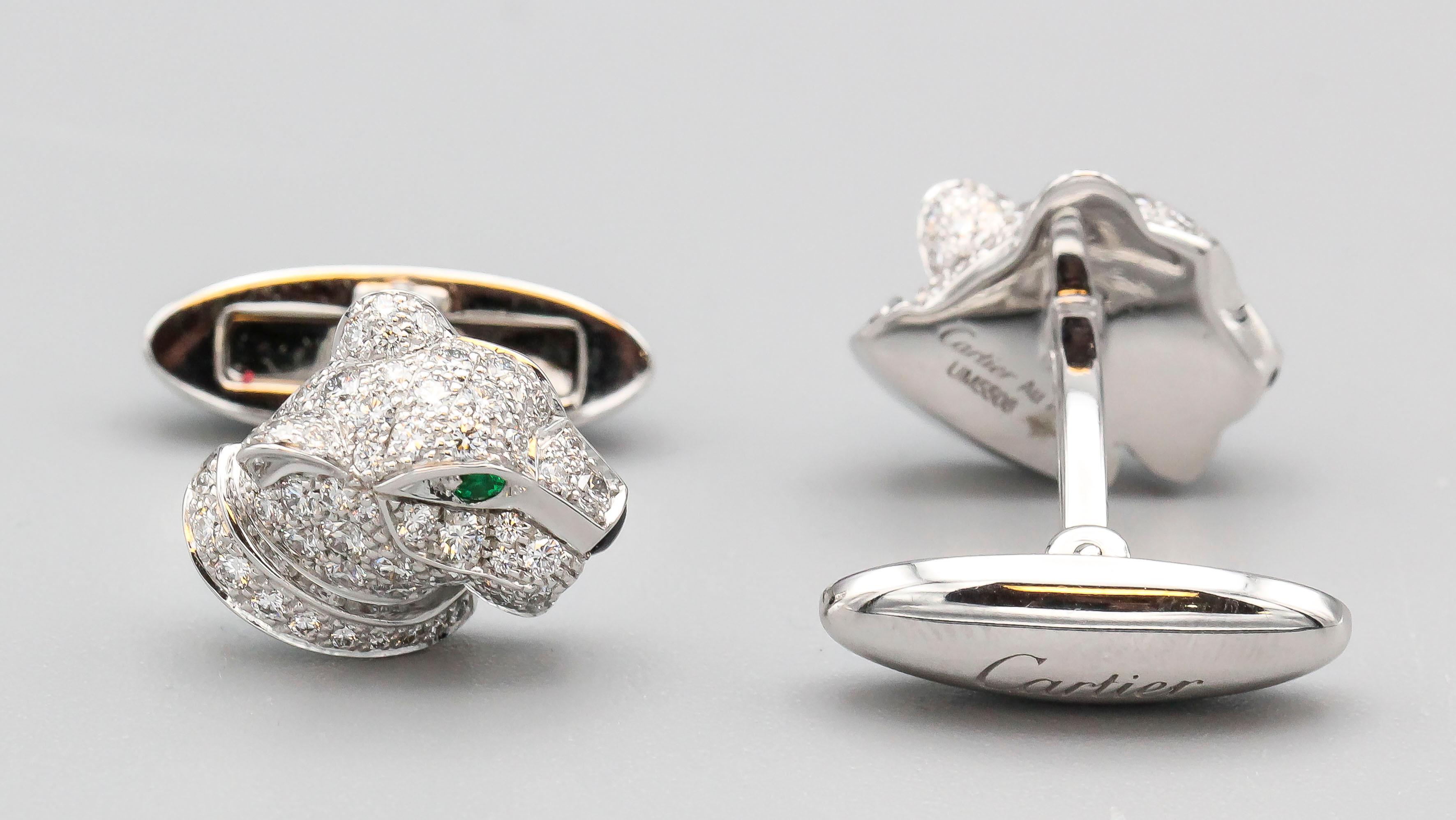 cartier jaguar cufflinks