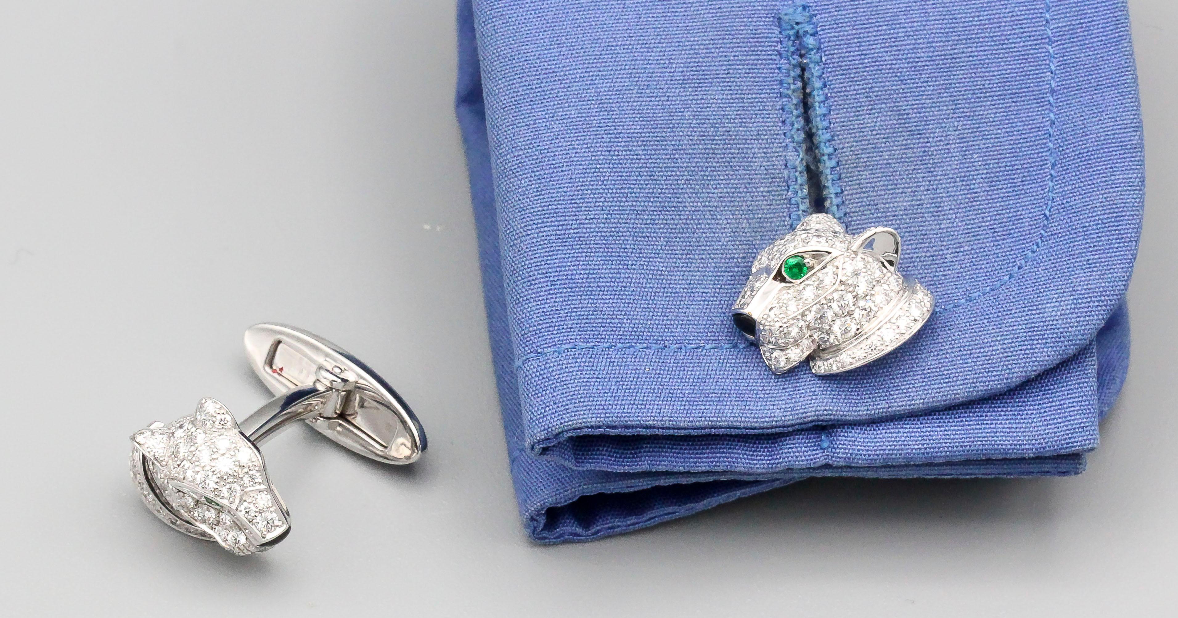 cartier cufflinks panther
