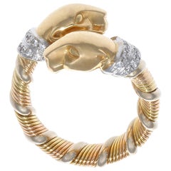 Cartier Panthere Diamond Gold Ring