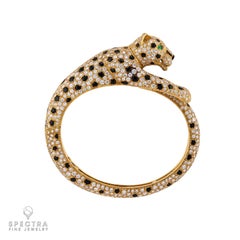 Brazalete Cartier Panthère Diamante, Ónice y Esmeralda