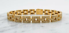Bracelet Cartier Panthère Pavé de diamants en or jaune 18K