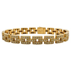 Cartier Panthère Diamond Pavé 18K Yellow Gold Bracelet