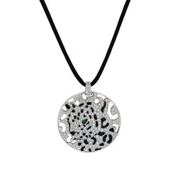 Cartier Panthere Diamond Pendant Necklace