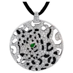 Cartier Panthere Diamond Pendant Necklace
