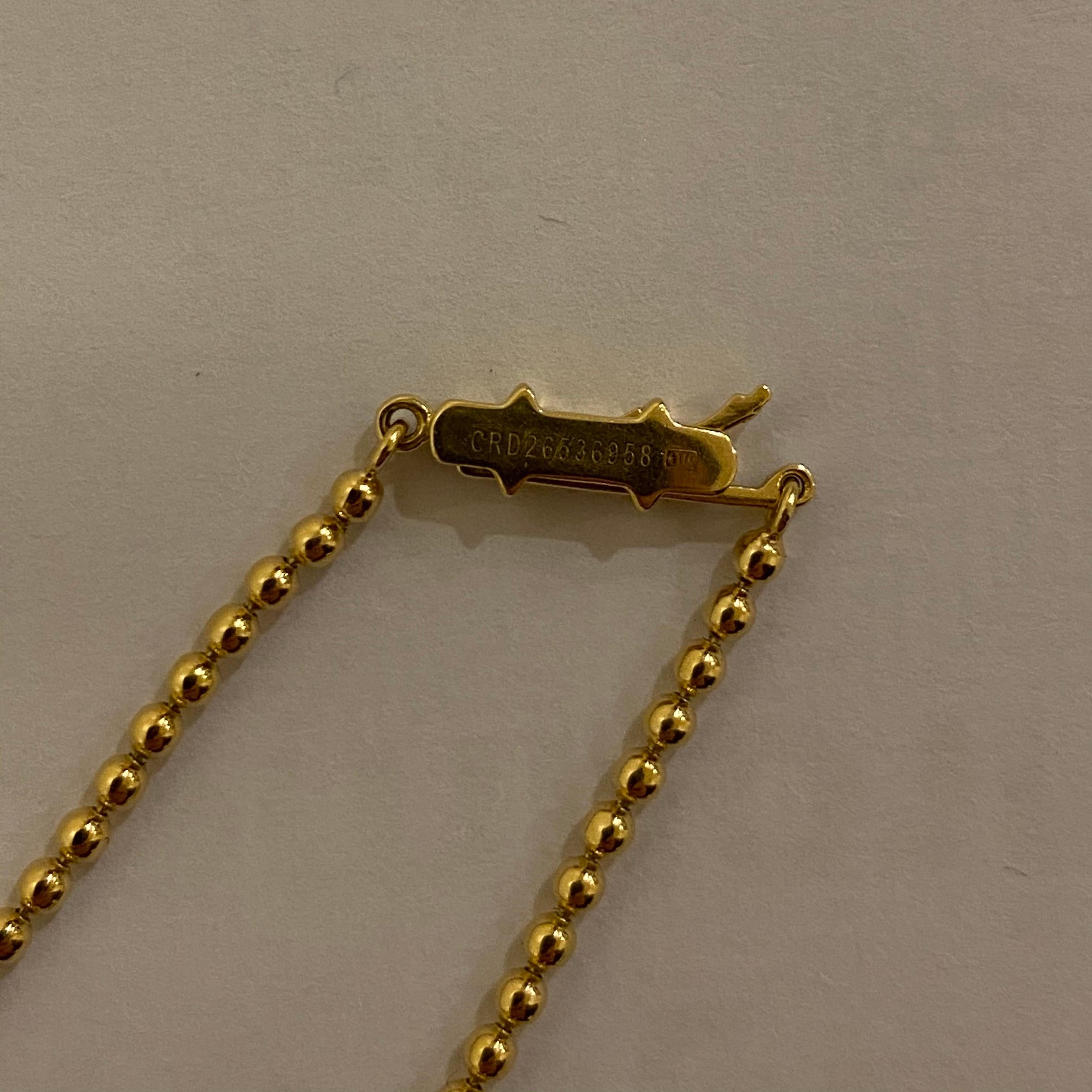 Cartier Contemporary Panthere Panther Diamond Pendant Necklace Yellow Gold 2000s In Good Condition In Lisbon, PT