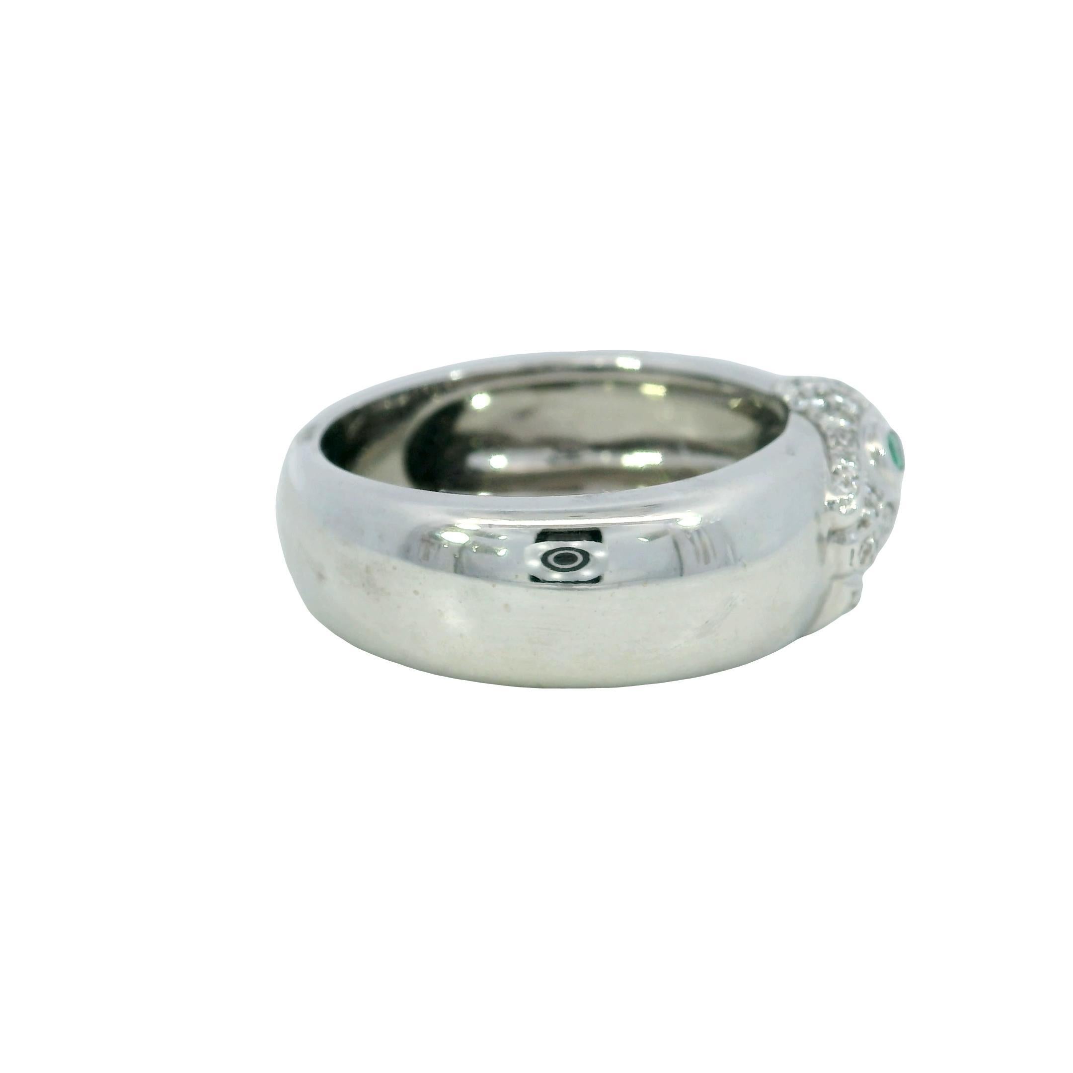 Cartier Bague Panthère Diamant Or Blanc 18k Taille 7.25 en vente 1