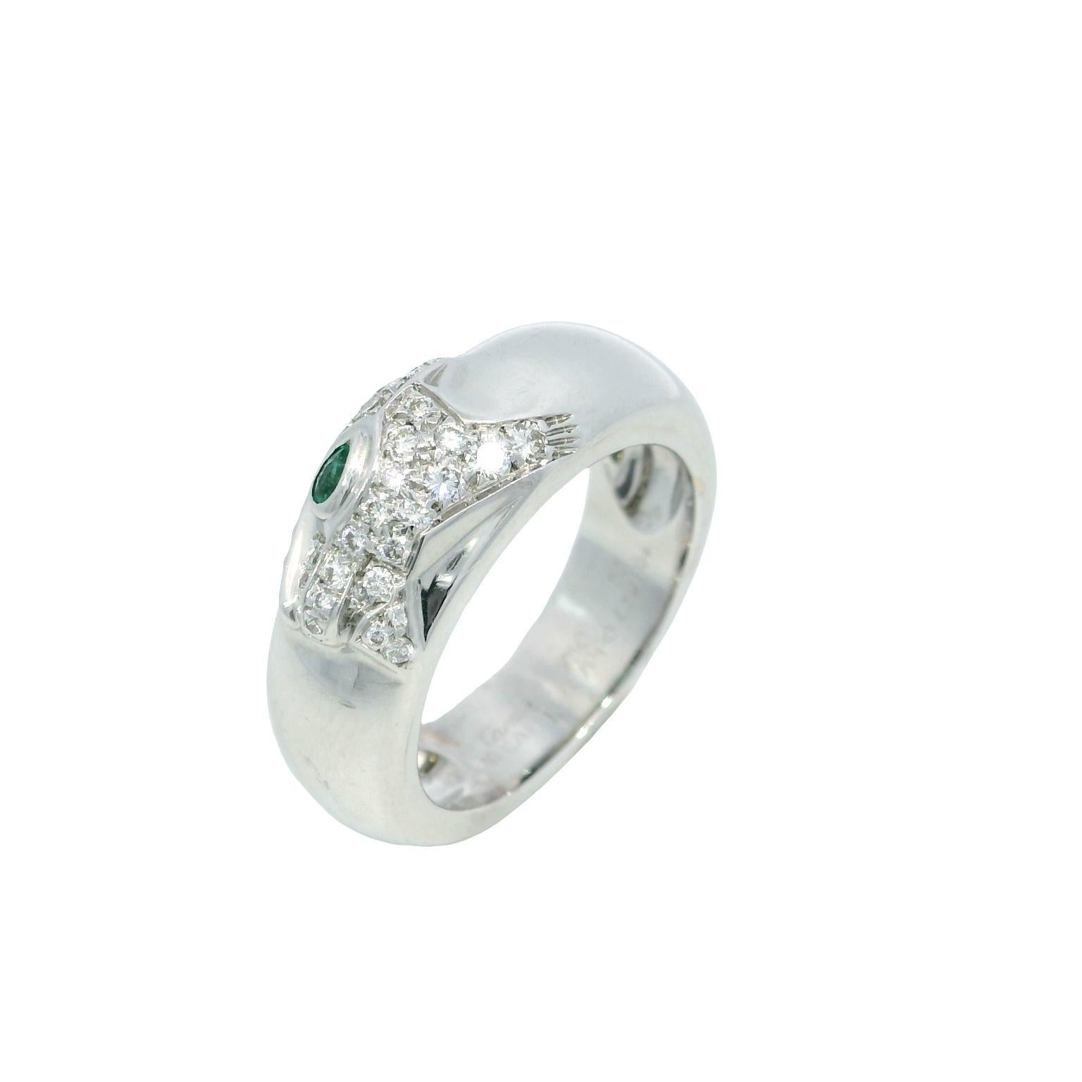 Cartier Bague Panthère Diamant Or Blanc 18k Taille 7.25 en vente 3