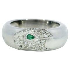 Cartier Bague Panthère Diamant Or Blanc 18k Taille 7.25