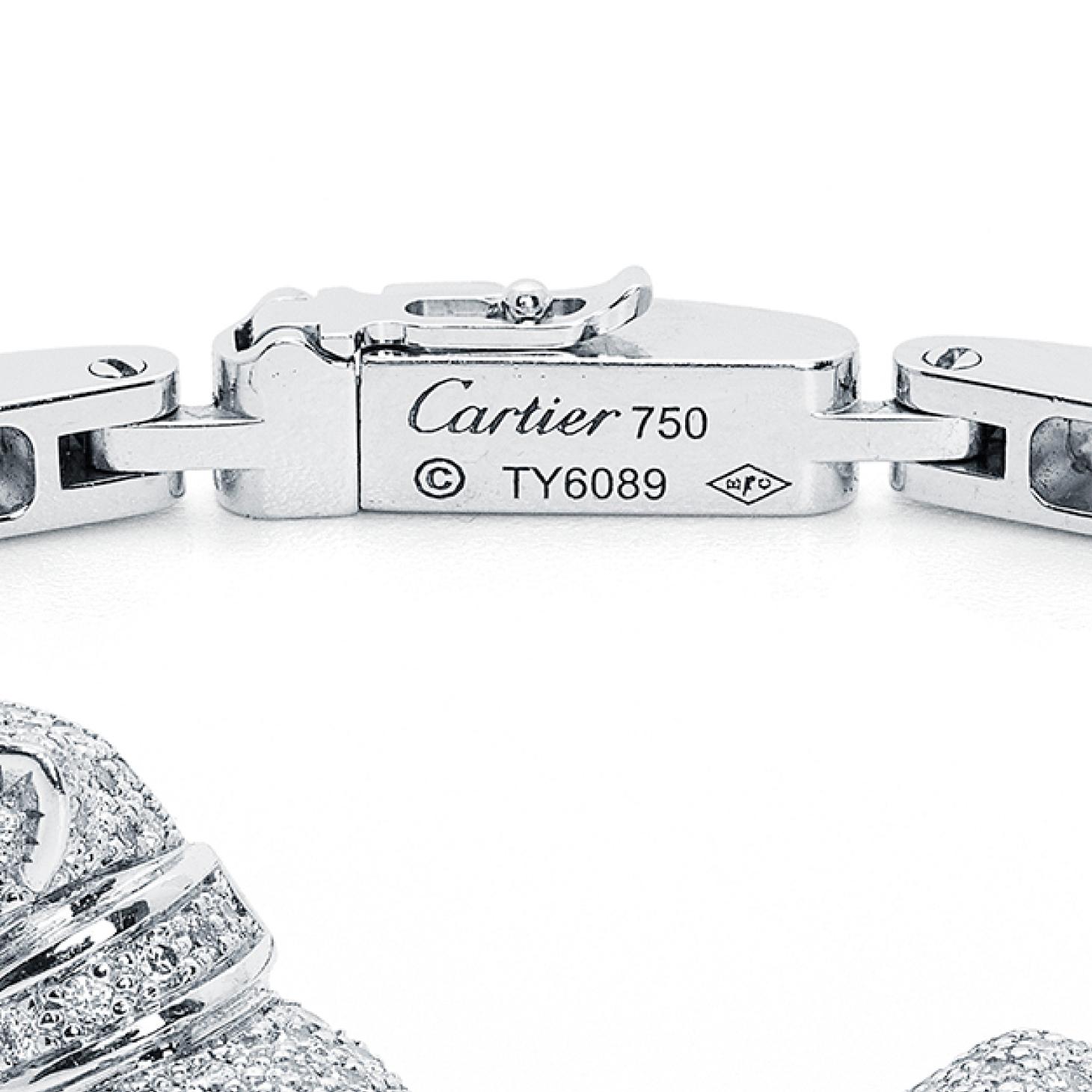 Cartier Panthère Diamanten Armband im Zustand „Hervorragend“ in London, GB